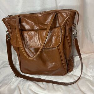 Brown Leather Shoulder Bag